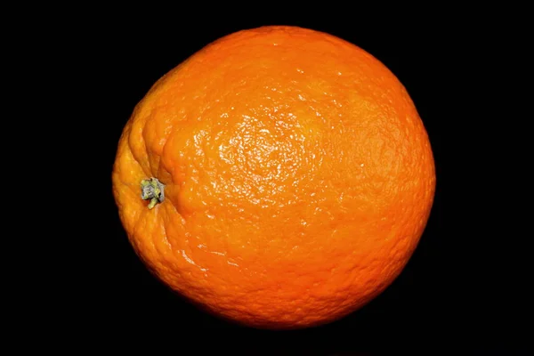 黒を背景にオレンジの実が — ストック写真