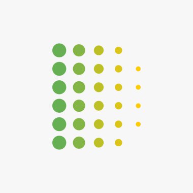 soyut logo temel harf d tam renk