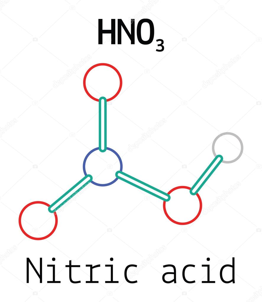 HNO3 nitric acid molecule