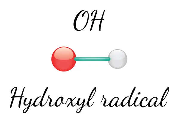 Oh radical hidroxilo — Vector de stock