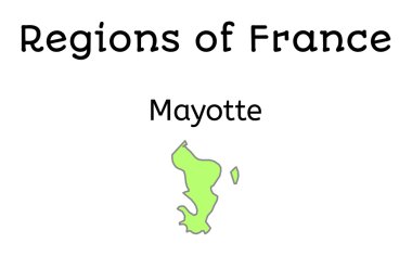 Fransa yönetim Mayotte Haritası