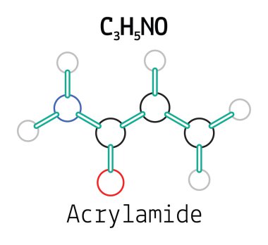 C3h5no Akrilamid molekülü