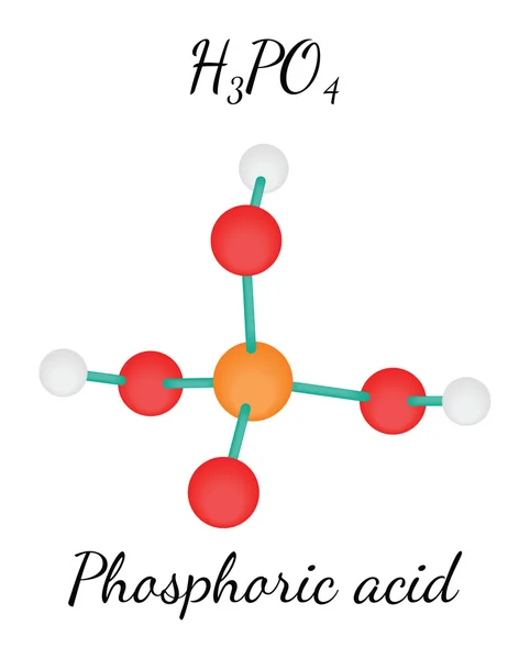 H3po4 磷酸分子 — 图库矢量图片