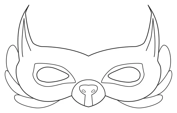 Felices fiestas - Máscara de ardilla del bosque — Vector de stock