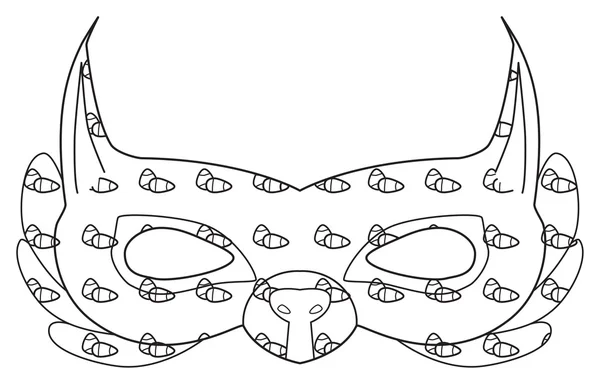 Frohe Feiertage - Maske von Waldhörnchen mit Nüssen — Stockvektor