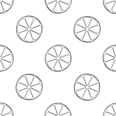 Keyifli Bahçe - Dikişsiz desen çok fazla limon dilimleri