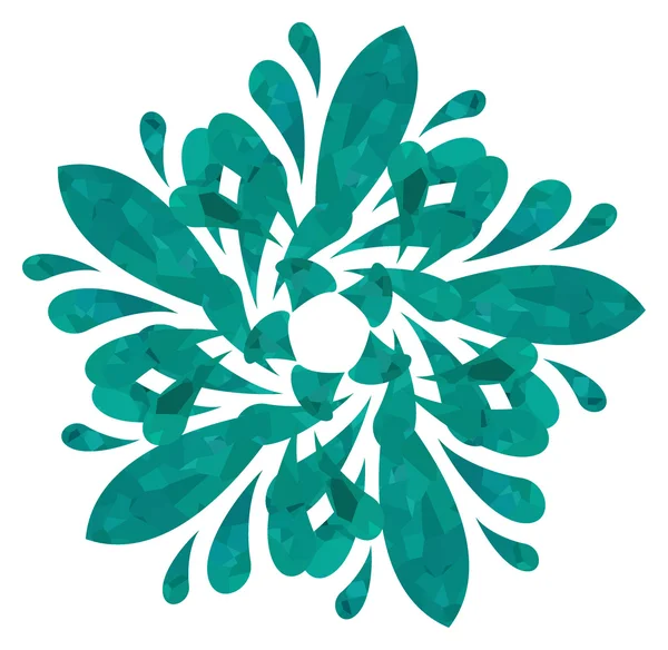 Aquarellmuster - abstrakte Blume — Stockvektor