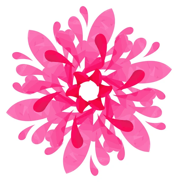 Patrón de acuarela - Rosa flor abstracta — Vector de stock