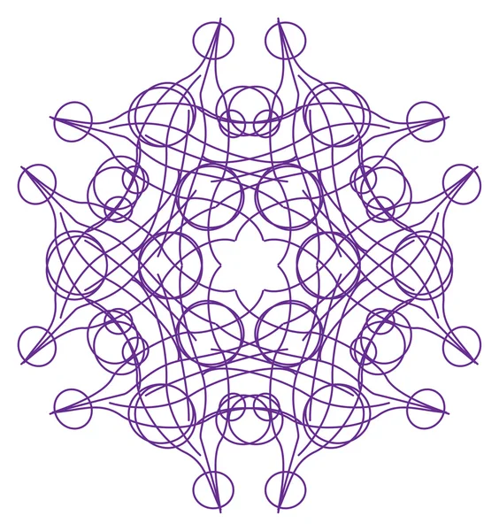 Візерунок - Фіолетовий шестисторонній візерунок — стоковий вектор