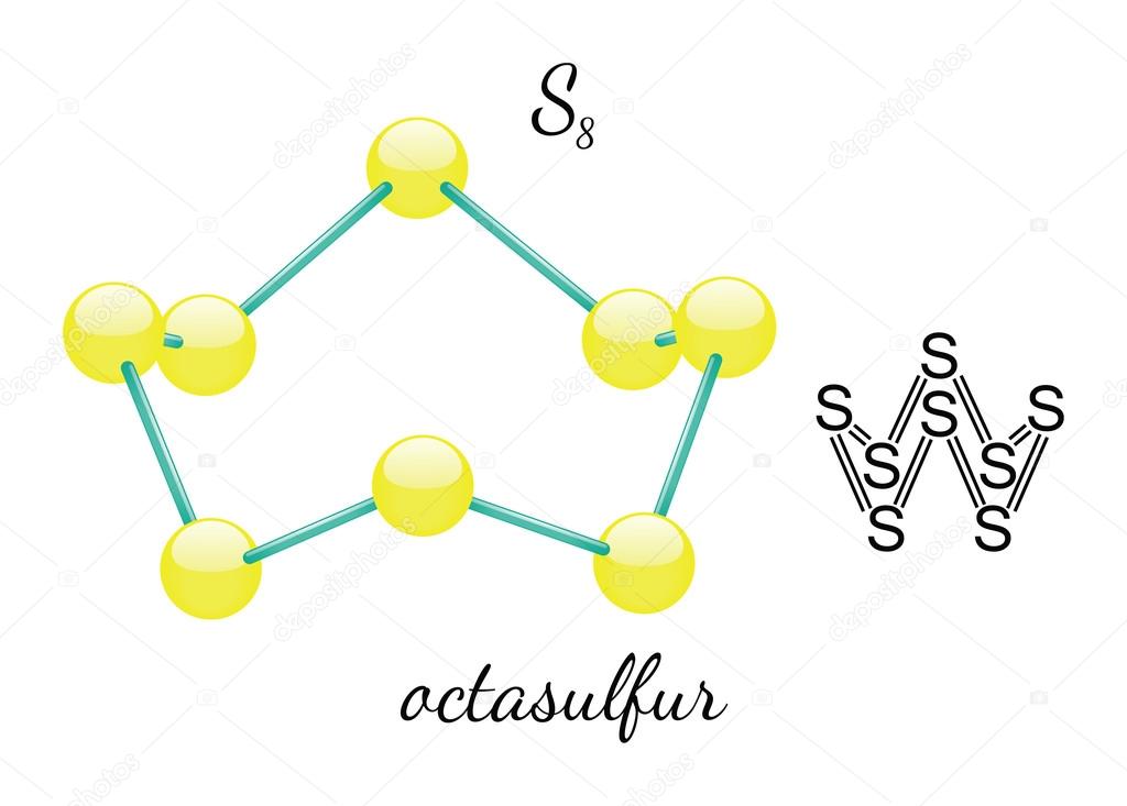 S8 octasulfur molecule