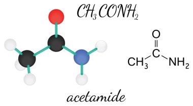C2h5no acetamide molekül