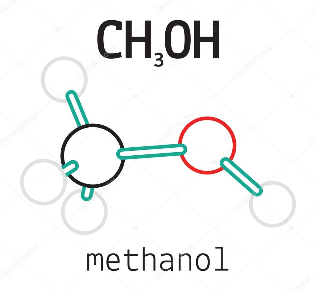 CH3OH methanol molecule