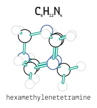 C6h12n4 hexamethylenetetramine molekül