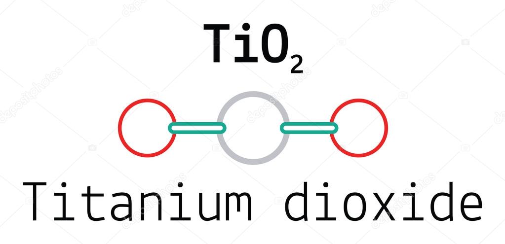 TiO2 titanium dioxide molecule