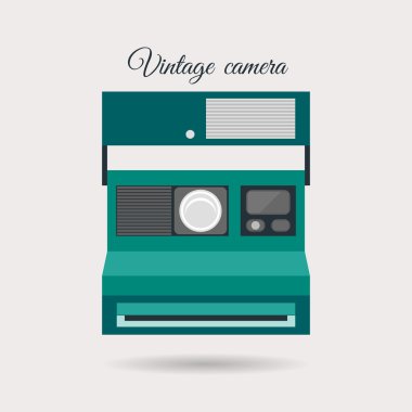 Retro renkli kamera simgesi