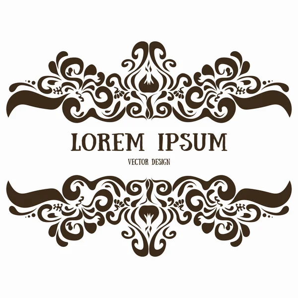 Süs vektör desen, çerçeve, sınır.