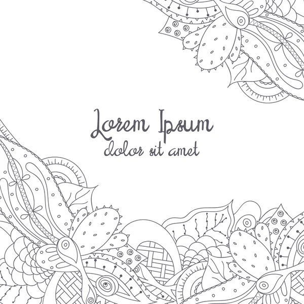 Elle çizilmiş doodle kenarlık