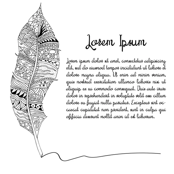 Siyah ve beyaz doodle tüy.