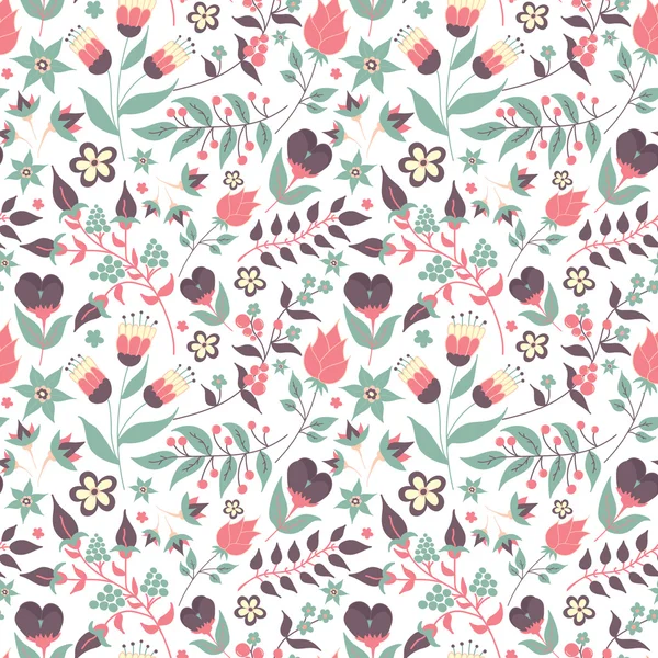 Floral seamless pattern — Stock Vector