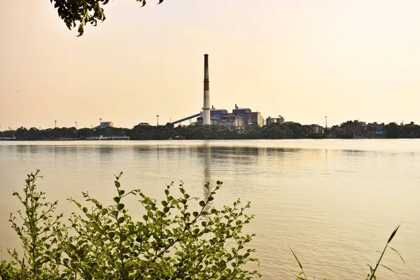 Hooggelegen Uitzicht Rivier Vanuit Botanische Tuin — Stockfoto