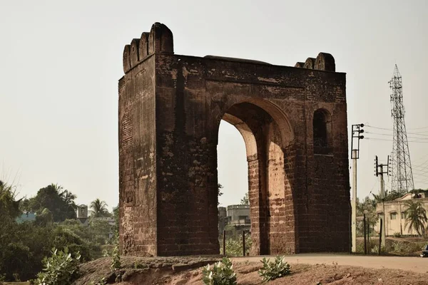 Μικρή Πύλη Φρούριο Chota Patthar Darwaja Bishnupur Δυτικά Bengal Ινδία — Φωτογραφία Αρχείου