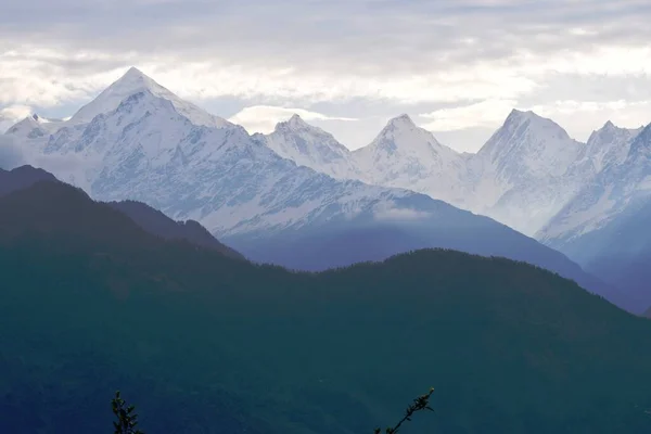 Panch Chauli Nazwany Słynnych Pięciu Szczytów Himalajów Munsiyari Uttarakhand Indie Zdjęcia Stockowe bez tantiem