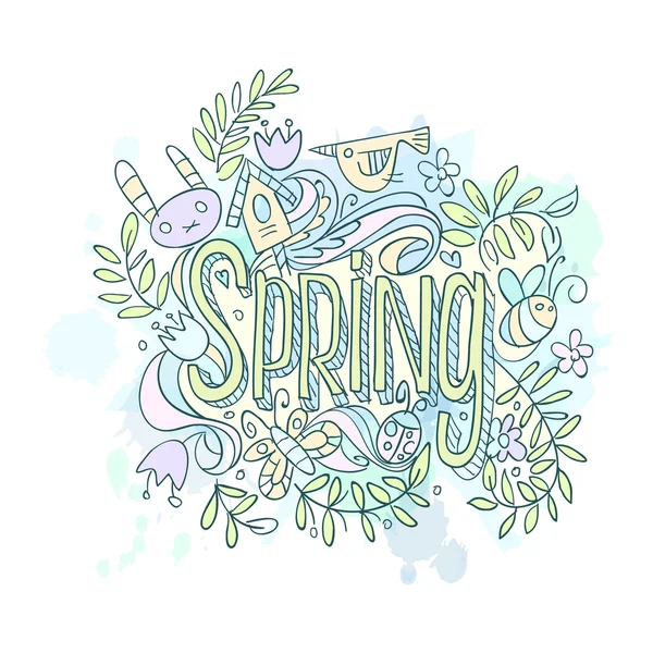 Gráficos primavera — Vector de stock