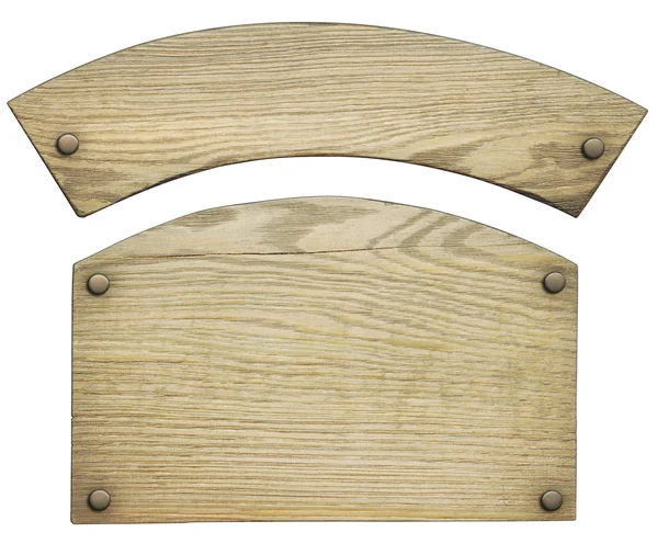 Placa de identificação de madeira — Fotografia de Stock