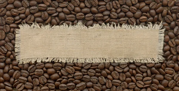 Label on coffee — Stock Photo, Image