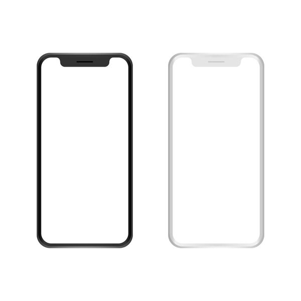 Phone black and white on a light background.