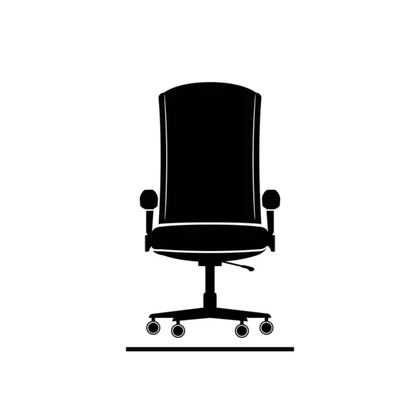 Office Chair Black Office Furniture — Stock Vector