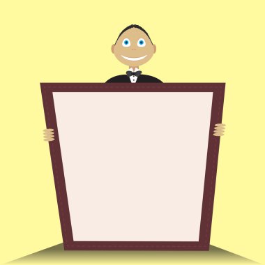 Menüde elele garson