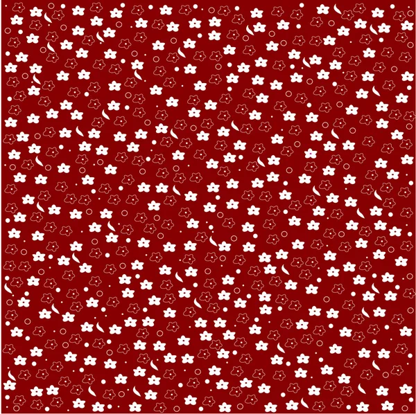 Fondo floral elegante rojo — Archivo Imágenes Vectoriales