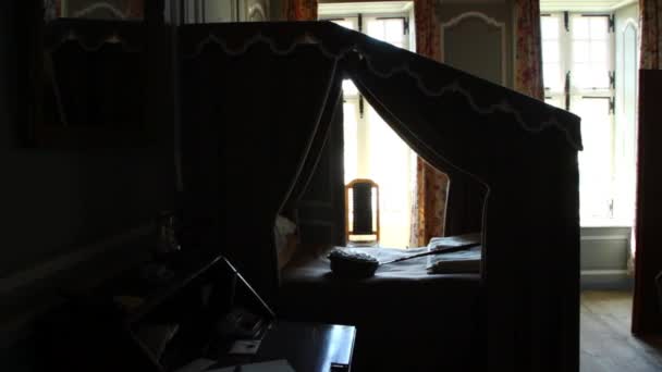 Bed kamers op de Franse Fort — Stockvideo