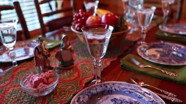 Listos para la cena de Acción de Gracias — Vídeos de Stock