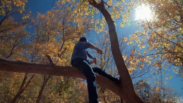 Uomo che suona il violino — Video Stock