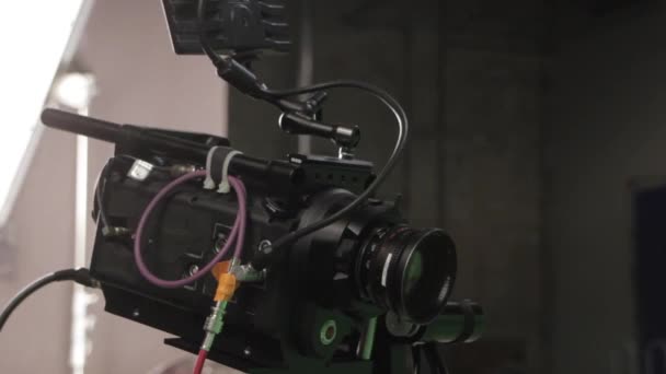 Профессиональная цифровая камера — стоковое видео