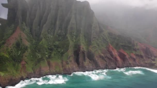 Napali kusten på Kauai — Stockvideo