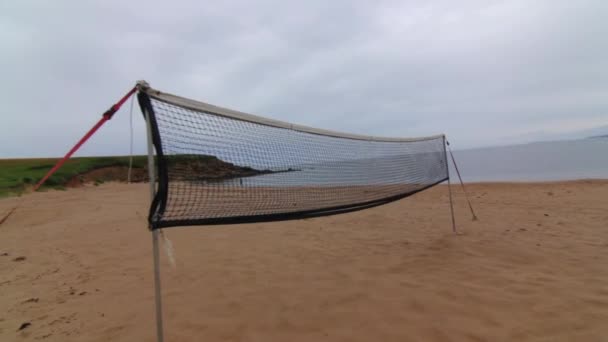 Beach Volleyball Net — Stock Video