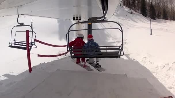 Skiers at park city Utah — Stock Video