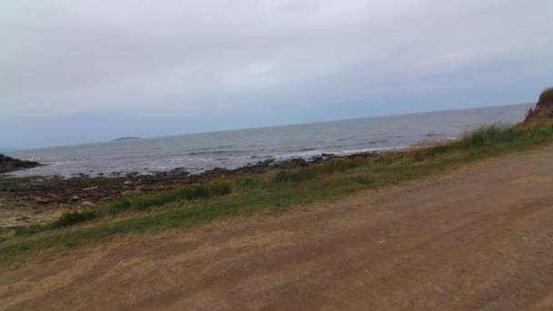 Una bellissima spiaggia oceanica — Video Stock