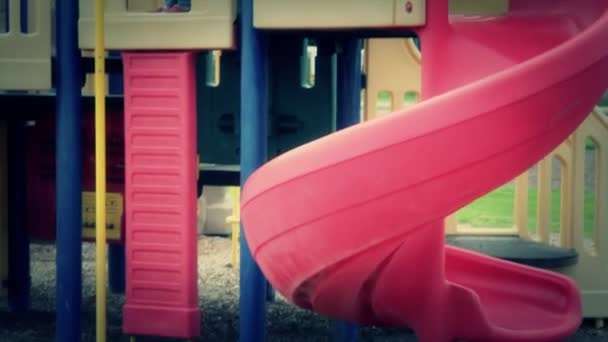 Children playing on the playground — Stock Video