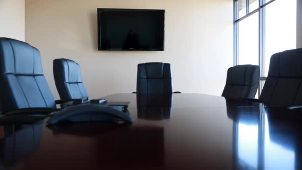 Sala conferenze e le sue sedie — Video Stock
