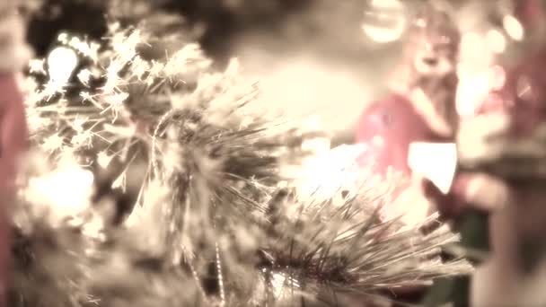 Decorated Christmas Tree — Stock Video