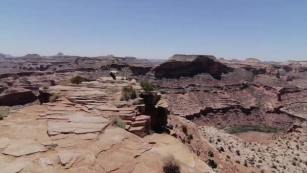 Turysta w grand canyon — Wideo stockowe