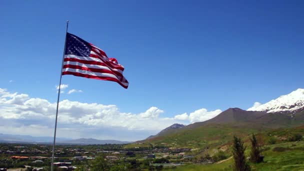 Az Amerikai Egyesült Államok zászlaja — Stock videók