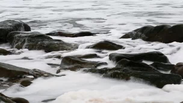 Mar de invierno áspero — Vídeos de Stock