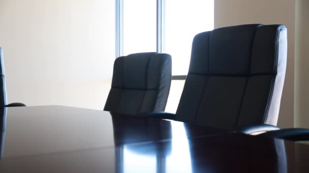 Conference room with chairs — Stock Video
