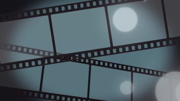 Rollos de rollo de película — Vídeo de stock