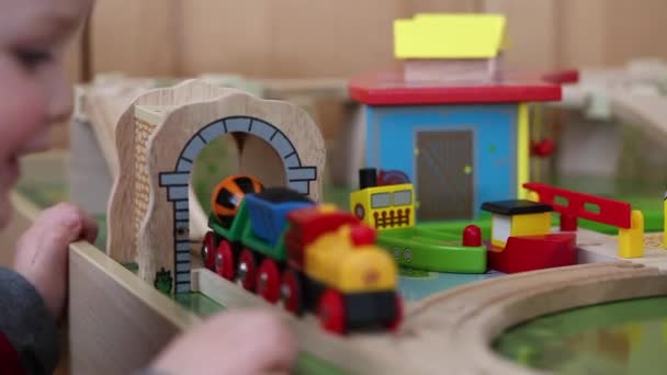 Train de jouets en bois — Video